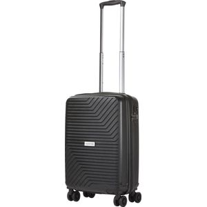CarryOn Transport Handbagagekoffer 55cm - Handbagage 35 Ltr met USB - OKOBAN - Dubbele wielen - Zwart