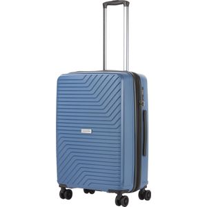 CarryOn Transport TSA Reiskoffer - Trolley 67cm met Expander - OKOBAN - Dubbele wielen - Blauw