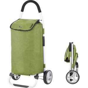 Shoppingcruiser Foldable boodschappentrolley 45 liter - Boodschappenwagen Opvouwbaar (Groen)