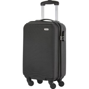 TravelZ Horizon Handbagagekoffer - 54cm Handbagage Trolley 35 Ltr - Zwart