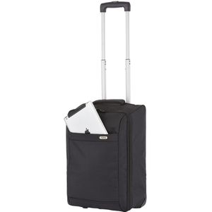 TravelZ Handbagage 51cm - Handbagagekoffer opvouwbaar - Ultralicht 1,7kg met 2 wiel - Zwart