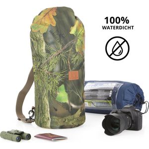 MacGyver Waterdichte Drybag 30 liter -  Rolltop Waterdichte rugtas - Regenhoes - Backpackhoes - Camo