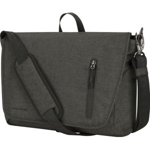 Travelon Urban Anti-diefstal Laptoptas - Schoudertas met RFID bescherming - Messenger bag - Grijs - 43500-550