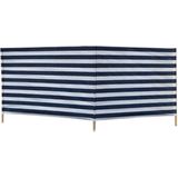 Windscherm Katoen 240cmx90cm Blauw Wit Gestreept Massamarkt Windscherm (tent) (240cm X1cm)