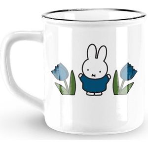 Mok Nijntje tulpen Ø8xh7,5cm blauw