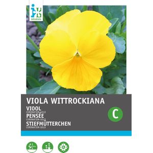 Intratuin bloemenzaad Viooltje goudgeel (Viola wittrockiana 'Coronation gold')