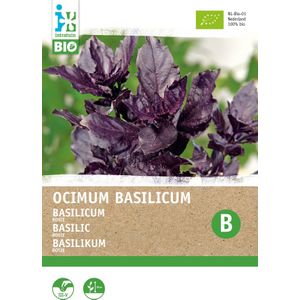 Biologische Intratuin kruidenzaad basilicum (Ocimum basilicum 'Genovese')