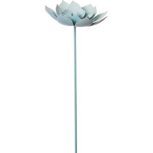 Intratuin tuinsteker bloem groen / blauw 17 x 17 x 85 cm