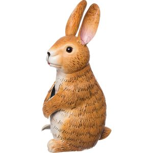 Intratuin tuinbeeld konijn bruin / oranje 30 x 14 x 36 cm