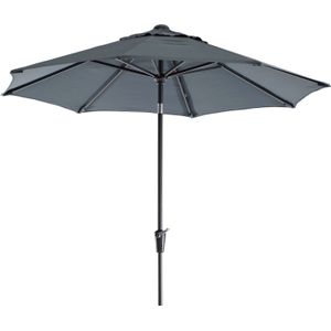 Parasol Trinidad donkergrijs 80+UV D 300 cm | Intratuin