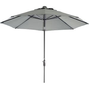 Parasol Trinidad | Ø 300 cm | Grijs | UPF 80+ | Intratuin