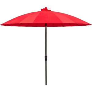 Parasol Shanghai rood 80+UV D 300 cm | Intratuin
