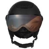 STX Skihelm Visor Junior Black Skihelm - Black - Unisex - Maat XS