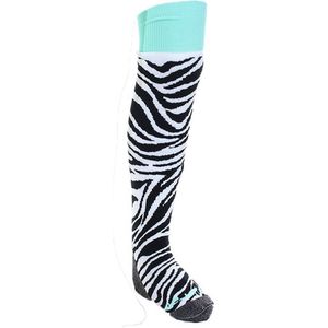 Brabo Socks BC8300C Zebra Sportsokken Junior - Maat 31-35