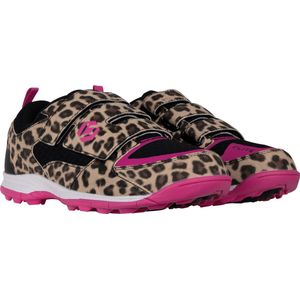 Brabo Velcro Hockeyschoenen - Black/Pink/Print - maat 30