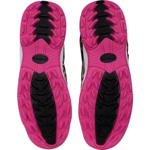 Brabo Velcro Hockeyschoenen - Black/Pink/Print - maat 36