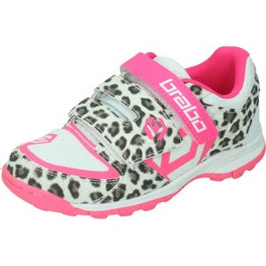Brabo bf1013d shoe velcro leopard/wh/pi -