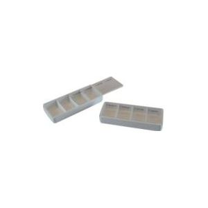 Blockland Tablettendoosje transparant 4 vaks 108 x 45 x 16mm 1st