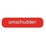 Strooketiket omschudden rood 30 x 7 mm