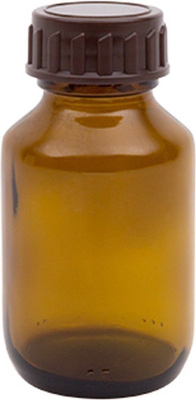 Medicijnfles gedopt bruin 60 ml 28 mm