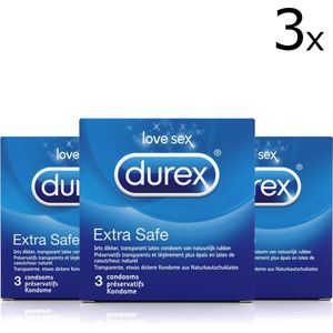 Durex Extra Safe - 3 x 3 stuks - Condooms