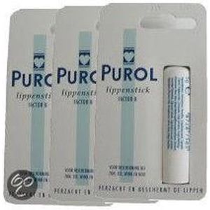 Purol Stick - Lippenbalsem - 3 stuks - Voordeelverpakking