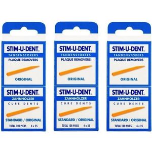 Stimudent Origineel - Tandenstokers - 3 x 100 stuks - Voordeelverpakking