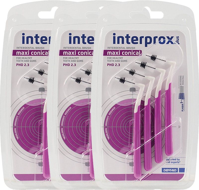 Interprox Plus Maxi - 4,2 tot 5,7 mm - Interdentale Borstels - 3 x 4 Stuks