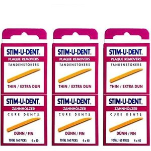 Stimudent Dun - Tandenstokers - 3 x 160 stuks - Voordeelverpakking