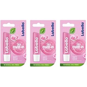 Labello rose stick Lippenbalsem - Voordeelverpakking 3 Stuks