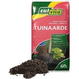 Culvita - Tuinaarde 40 L - Biologische bodemverbeteraar - Geschikt voor het ophogen van uw tuin