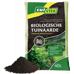 Culvita - Biologische tuinaarde 40 liter - Biologische bodemverbeteraar - Bodemstimulator