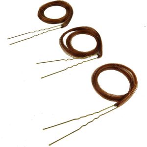 3x Balmain Elegance Finish Accents Warm Caramel haar Styling clip extensions