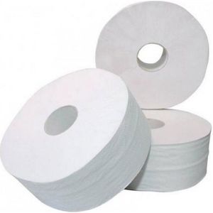 123toilet Jumbo Toiletpapier 2-laags Wit Tissue 380 Meter