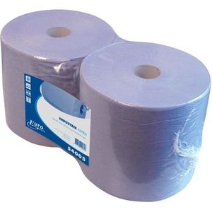 Industrie - Poets Papier - Blauw - 2 Lagen - 26 cm - 380 Meter - 2 Rollen