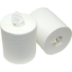 Euro Products Midi Rol Poetspapier 20cm X 280m Hoogwit 6 rollen