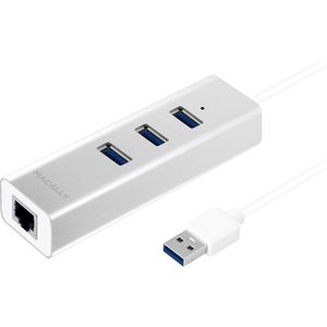 Macally U3HUBGBA interface hub Grijs