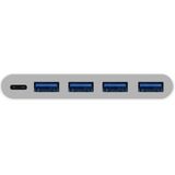 Macally UC3HUB4C interface hub USB 3.2 Gen 1 (3.1 Gen 1) Type-C 5000 Mbit/s Wit