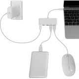 Macally UC3HUB4C interface hub USB 3.2 Gen 1 (3.1 Gen 1) Type-C 5000 Mbit/s Wit
