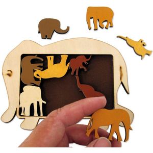 Elephant Parade - Breinpuzzel - Multicolor - 100% FSC-Hout