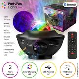 PartyFunLights - Bluetooth Starlight Party Speaker met Laser Projector - Afstandsbediening - 21 Effecten - Projector lamp