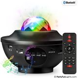 PartyFunLights - Bluetooth Starlight Party Speaker met Laser Projector - Afstandsbediening - 21 Effecten - Projector lamp