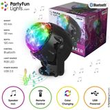 PartyFunLights - Discolamp - Party Speaker - met afstandsbediening - LED - Bluetooth - USB