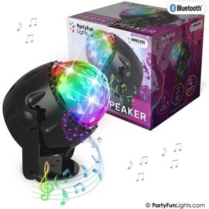 PartyFunLights - Discolamp - Party Speaker - met afstandsbediening - LED - Bluetooth - USB
