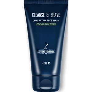 Selvedge Grooming Cleanse & Shave Face Wash - 125 ml - 2 in 1 antioxidantrijke face wash en scheerschuim.