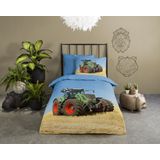 Good Morning Kinderdekbedovertrek "tractor" Multi Katoen