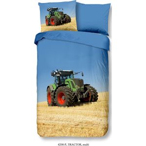 Good Morning Kinderdekbedovertrek "tractor" Multi Katoen