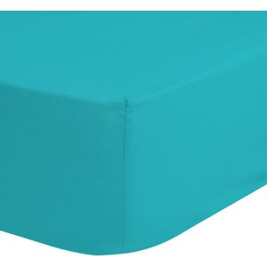Good Morning - Jersey Hoeslaken - Aqua - 100% Katoen-Jersey