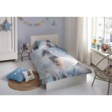 Good Morning flanellen dekbedovertrek 1 persoons (140x220 cm)