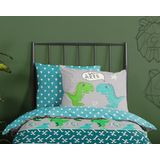 Good Morning - Dinosaur Dekbedovertrek - Multi - Katoen - 1-Persoons